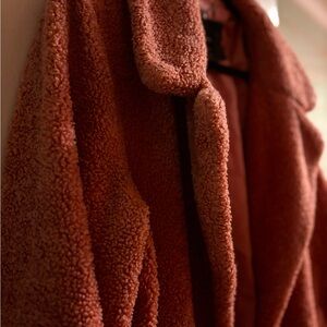 Cozy Sherpa Coat in Pink
